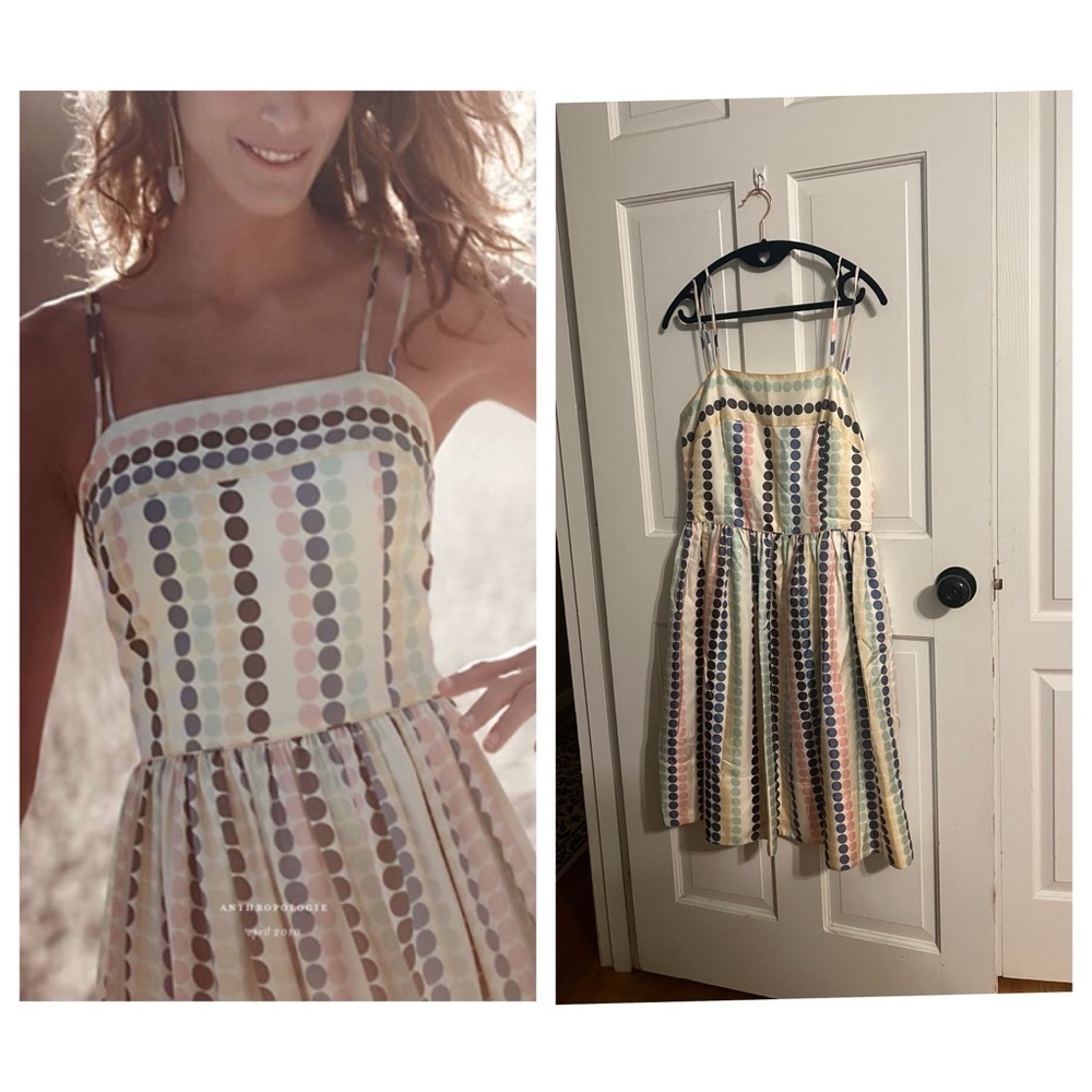 Anthropologie Girls From Savoy Dress Size 10 Rare Boho Vintage Anthro
